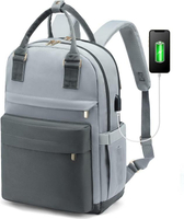Mehrere Fächer aus hochwertigem Nylon mit USB-Ladefunktion für Männer mit benutzerdefiniertem Logo, Laptop-Rucksack, Arbeitsschule, Reiserucksack