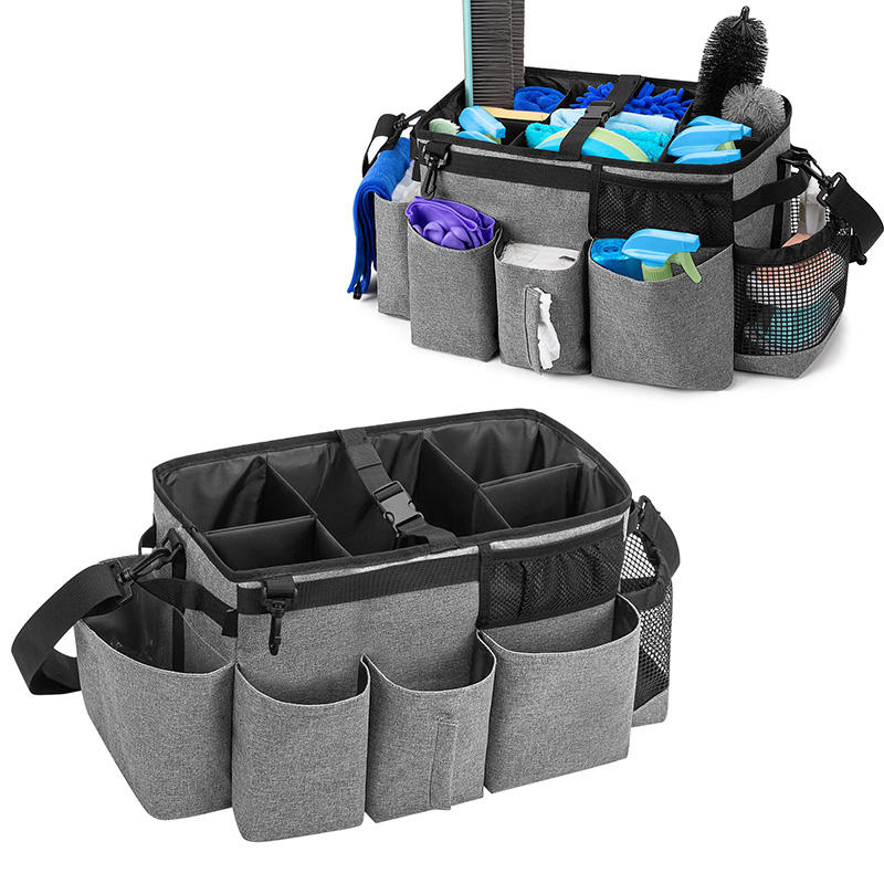 Multifunktions-Haushälterin tragbare Reinigungsmittel-Caddy-Tasche mit Schultergurt und Hüftgurt