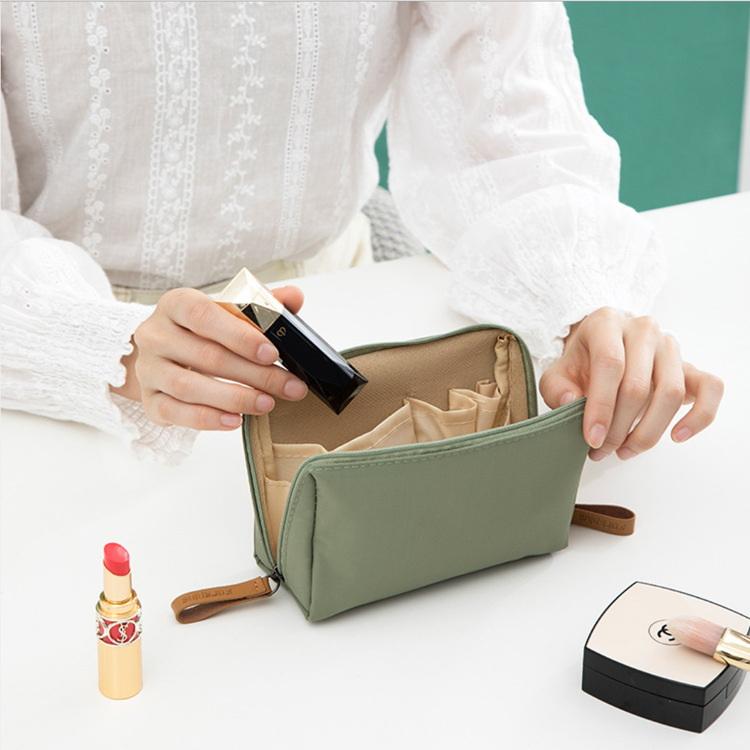 Grüne reisende tragbare Make-up-Tasche Make-up-Halter kosmetische Reißverschlusstaschen Kulturbeutel für Mädchen