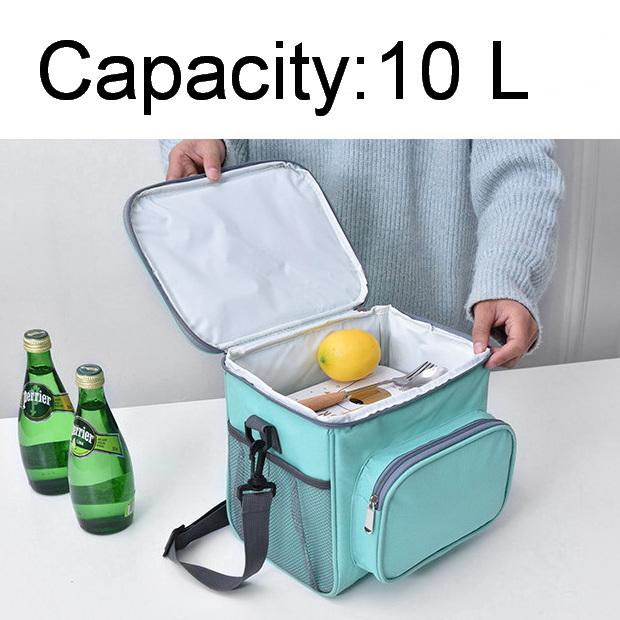 Isolierte Kühltaschen für den Außenbereich, Lunchtasche mit zwei Seitentaschen aus Mesh