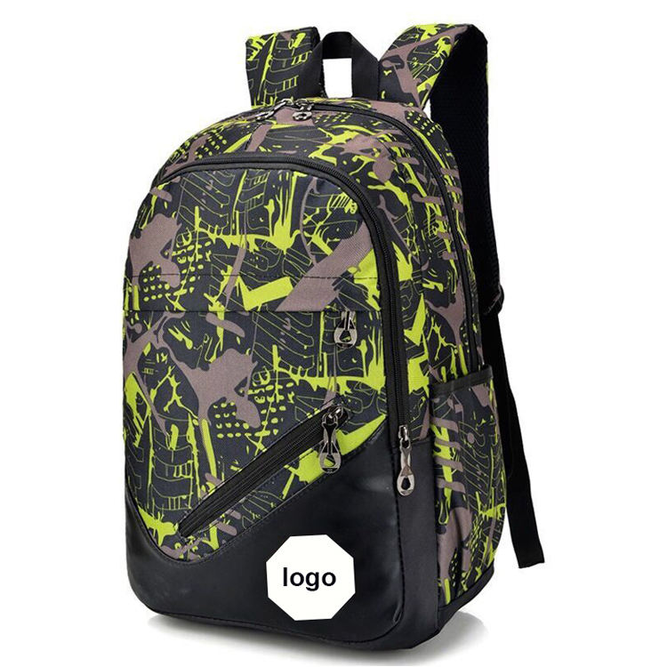 Leichter Camouflage-Schulrucksack für Jungen und Mädchen, wasserdichte Oxford-Schulbüchertasche