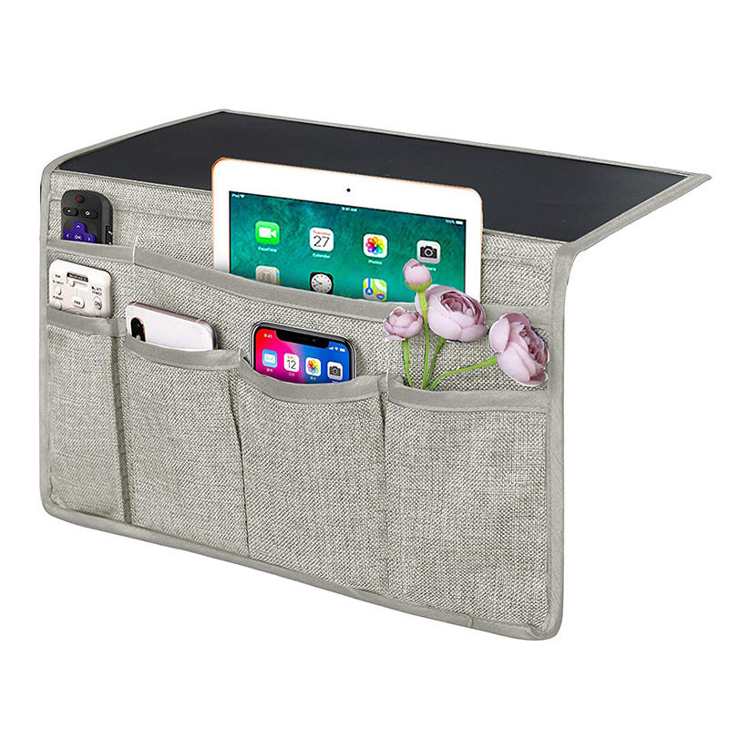 Einfache Installation Bedside Caddy Organizer 6 Taschen Fernbedienung Tablet Telefon Brille Aufbewahrungstasche