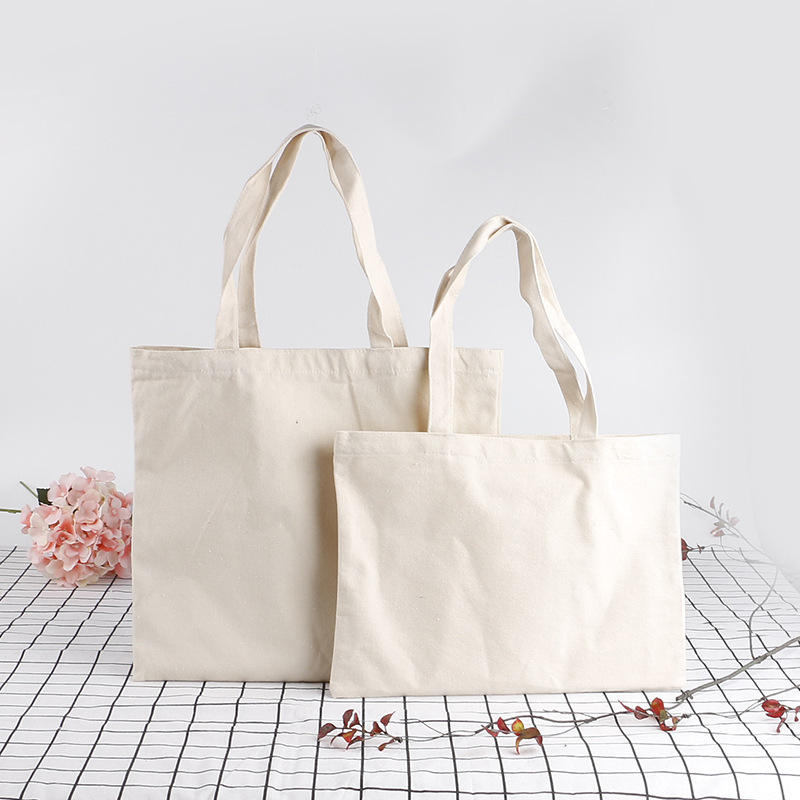 Promotion Custom Print Logo Wiederverwendbare Einkaufstaschen Plain Blank Cotton Canvas Tote Bag