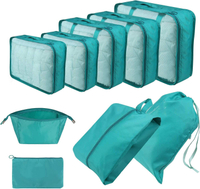9-teiliges wasserdichtes Kosmetik-Aufbewahrungstaschen-Set Handgepäck-Koffer-Organizer-Schuhtaschen