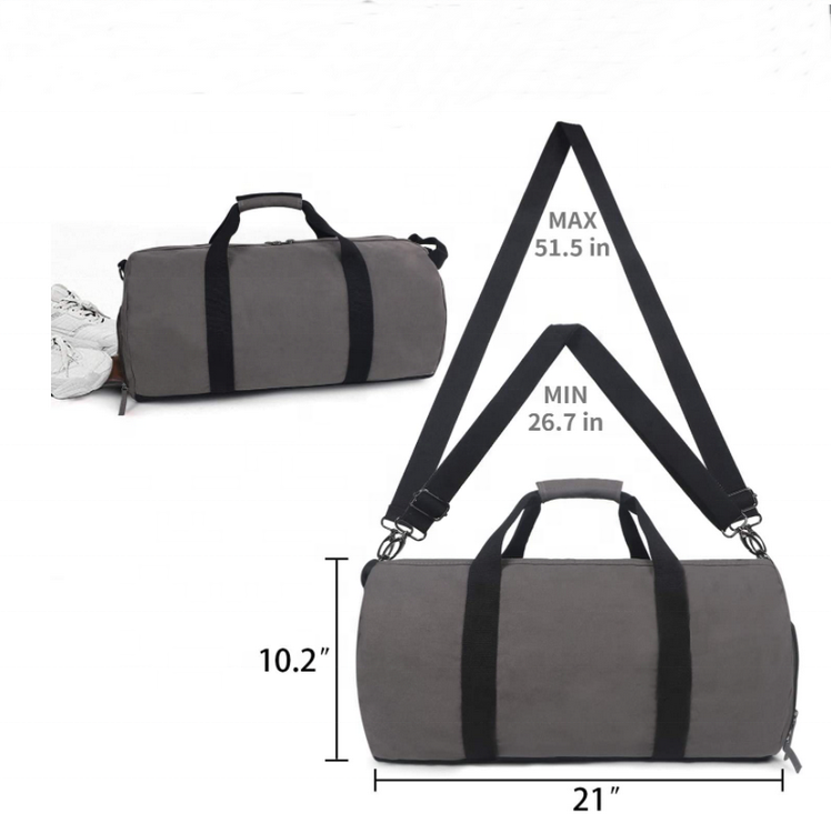 Werbeartikel Langlebig Mädchen und Jungen Gym Outdoor Duffle Bag Verstellbarer Riemen Canvas Nass- und Trockentrennung Sporttasche Sporttasche