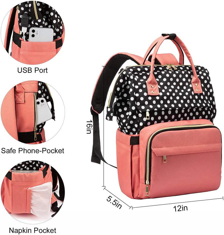 Reiserucksack Multifunktions-Wickeltasche Rucksack Wickeltaschen Babytaschen mit großer Kapazität
