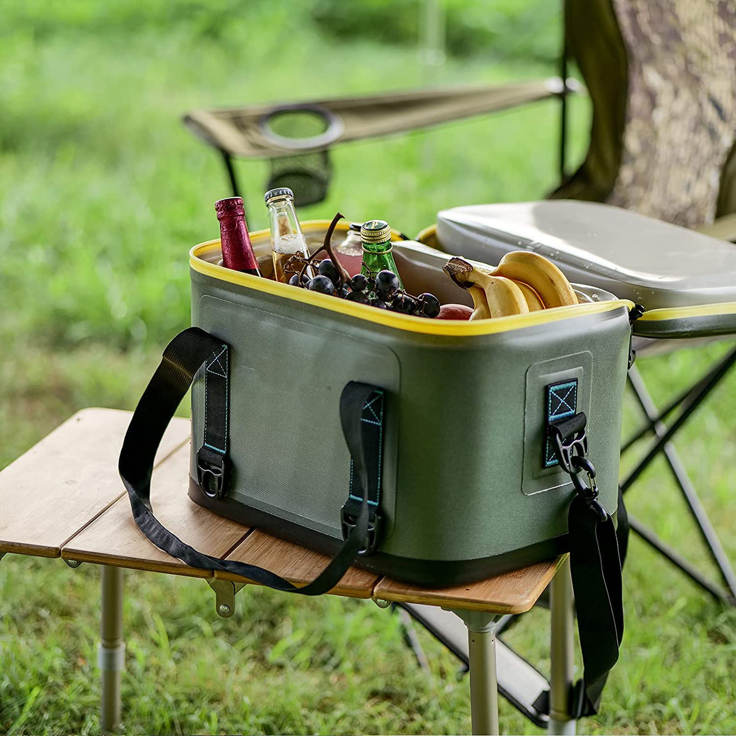 Neue isolierte Lunch Bag Kühler Reißverschluss TPU wasserdichte Kühltasche Camping benutzerdefinierte Kühltaschen