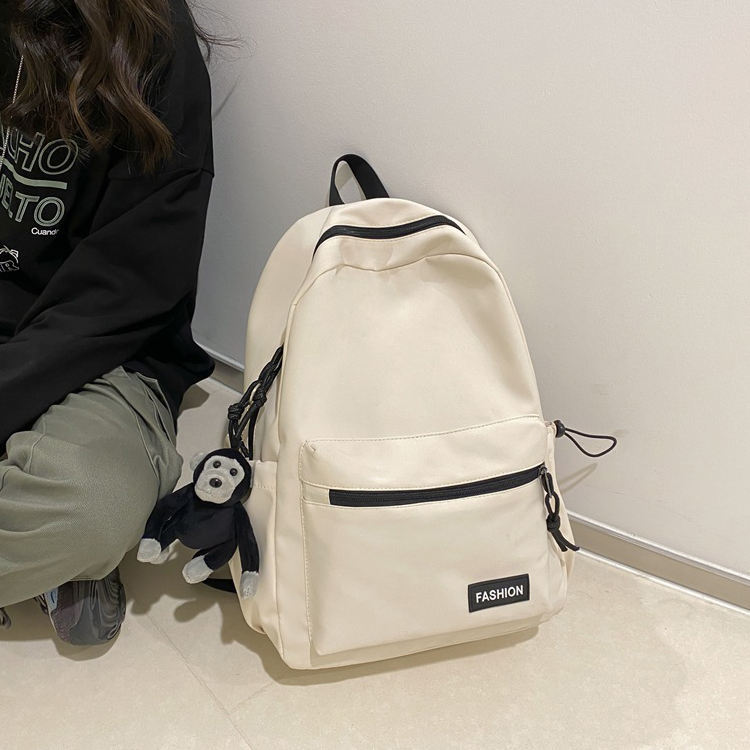 leichter schwarzer Reiserucksack mit Laptopfach wasserdichter lässiger Tagesrucksack aus Nylon große Schulbüchertasche für die Schule