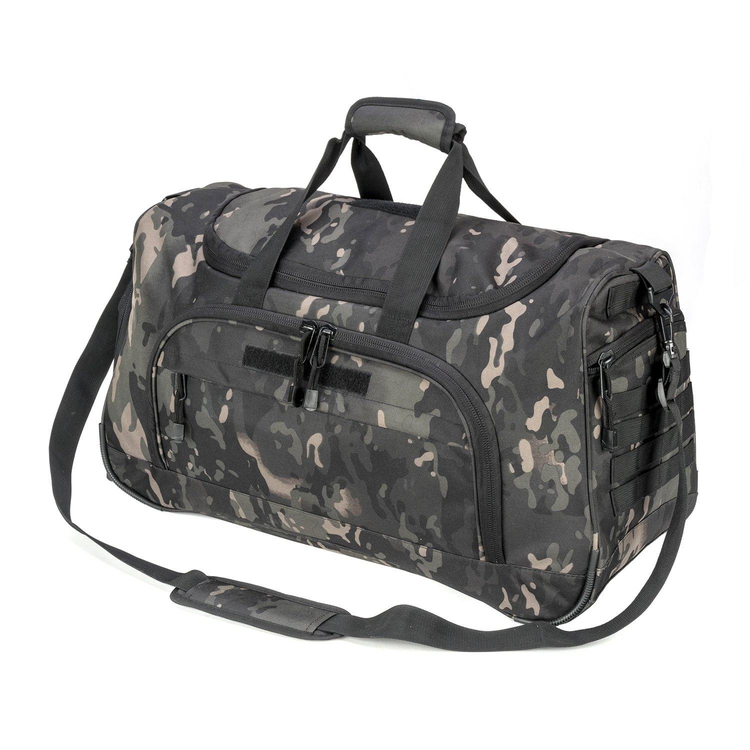 Extra große Sporttasche mit verstellbarem Riemen im Retro-Stil mit Schuhfach für Reisen, Yoga, Outdoor-Sporttasche