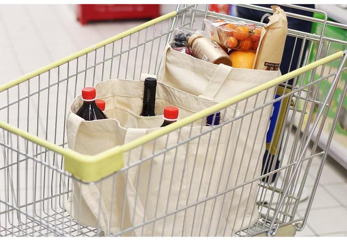 Ökologie Bio-Baumwoll-Musselin-Lebensmittelgeschäft-Supermarkt Multifunktionsdame benutzerdefinierte wiederverwendbare Einkaufstaschen