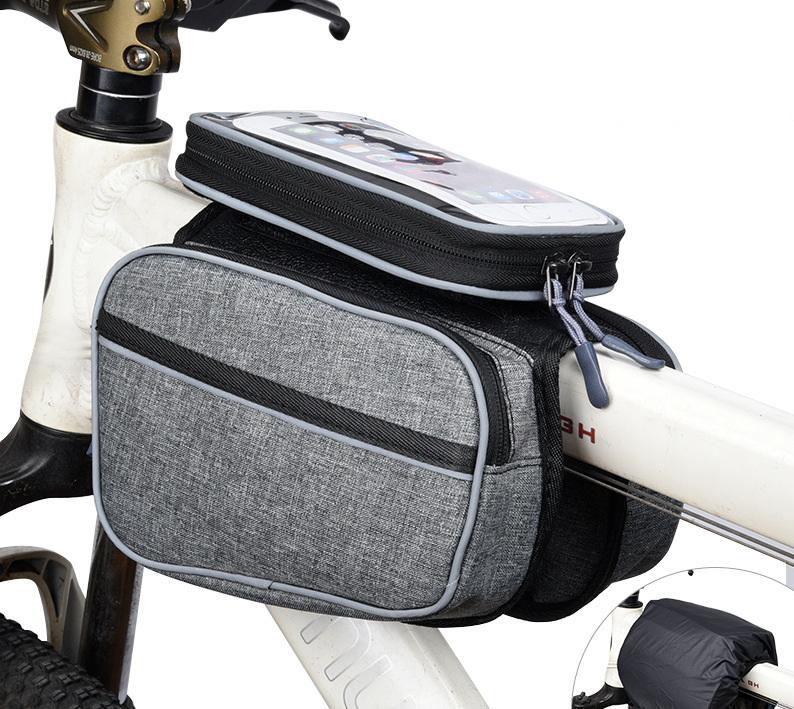 WHEEL UP Benutzerdefinierte wasserdichte Fahrrad-Frontrahmen-Fahrrad-Lenkertasche für den Außenbereich