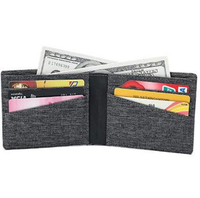 Custom Logo Travel Daily Minimalist Fabric Mens Card Wallet Schlanke Anti-RFID-Geldbörse