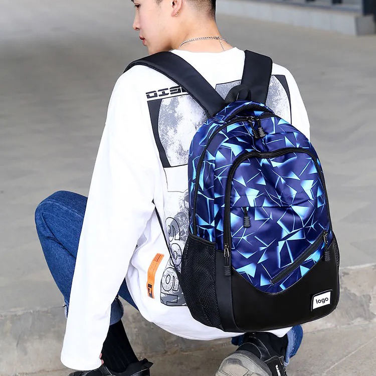 Großhandel Anti-Diebstahl-Reise-Rucksack-Tasche mit USB-Ladeanschluss Oxford Bookbags Rucksack für Teen Boys School College