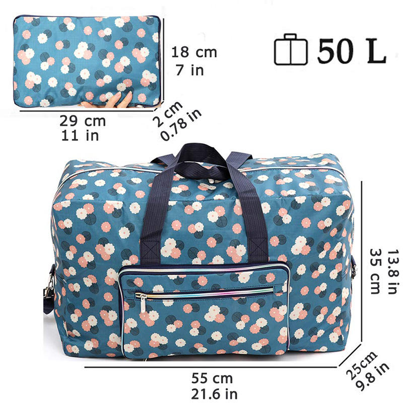 Fashion Lady Leopard Print Seesack Extra große faltbare Reisetasche