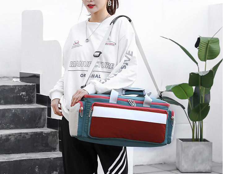 Frau Damenmode über Nacht Stoffschuhe Aufbewahrungsgepäcktaschen tragen Sport benutzerdefinierte Sporttasche Duffle Bag Reisen