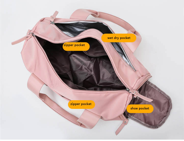 Benutzerdefiniertes Logo Luxus-Sport-Fitnessstudio-Reisetaschen wasserdichte hochwertige Seetasche mit Schuhtasche