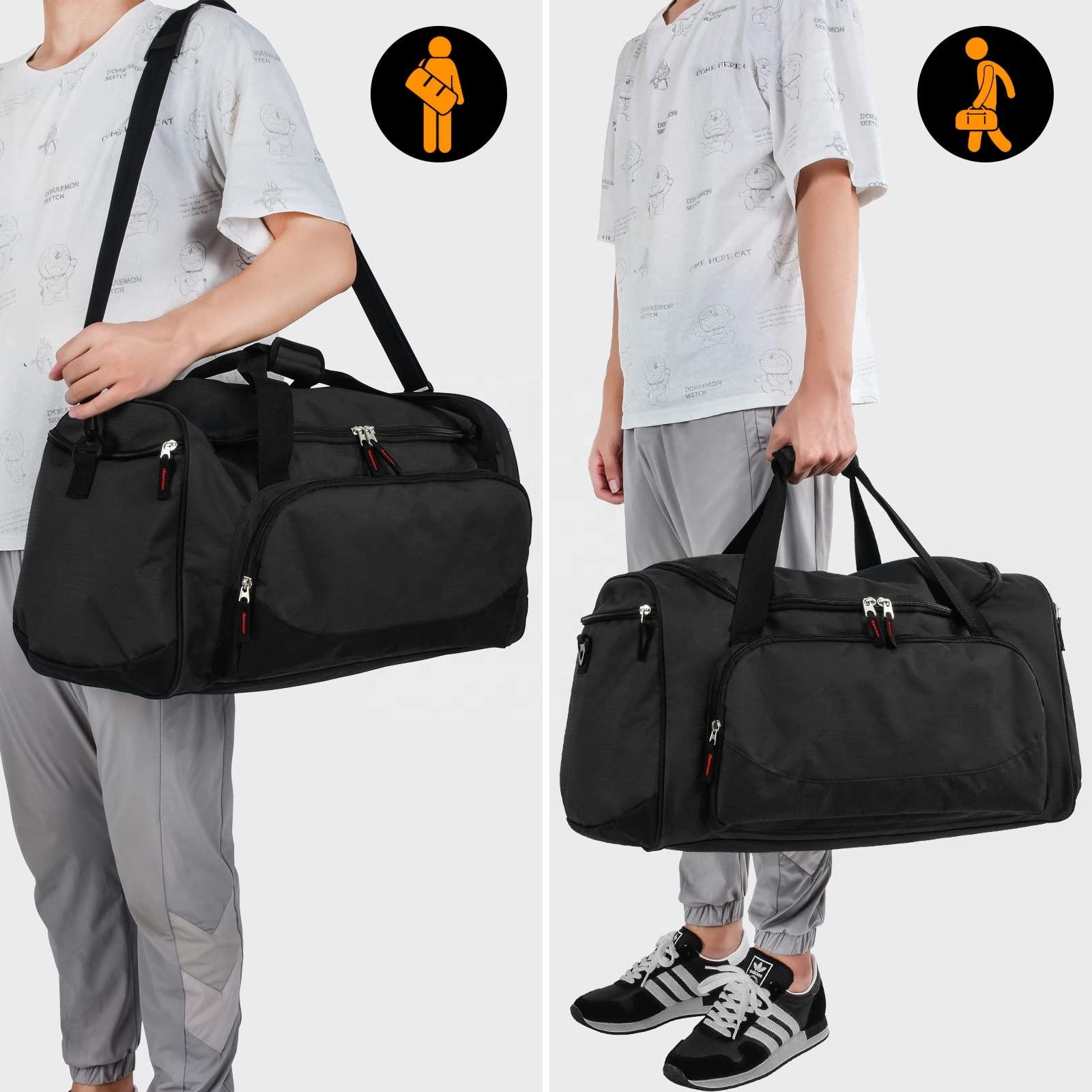 Hochwertige benutzerdefinierte multifunktionale Polyester-Sport-Umhängetasche Gepäck Yoga-Matte Weekender Sport-Fitness-Duffle-Tasche