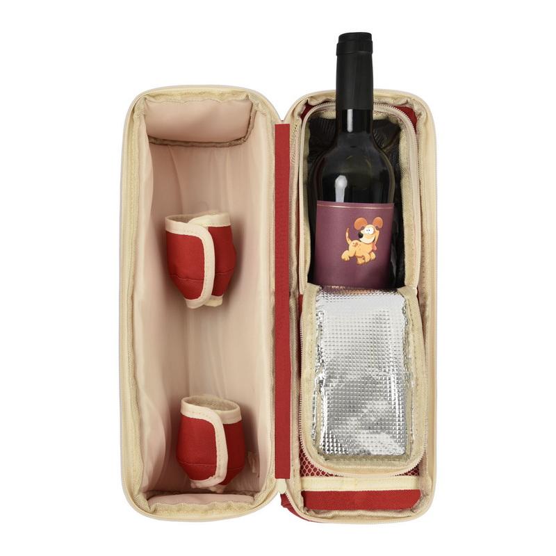 Neue Art von tragbaren Weinflaschen-Taschen-Kühltaschen mit Schultergurt