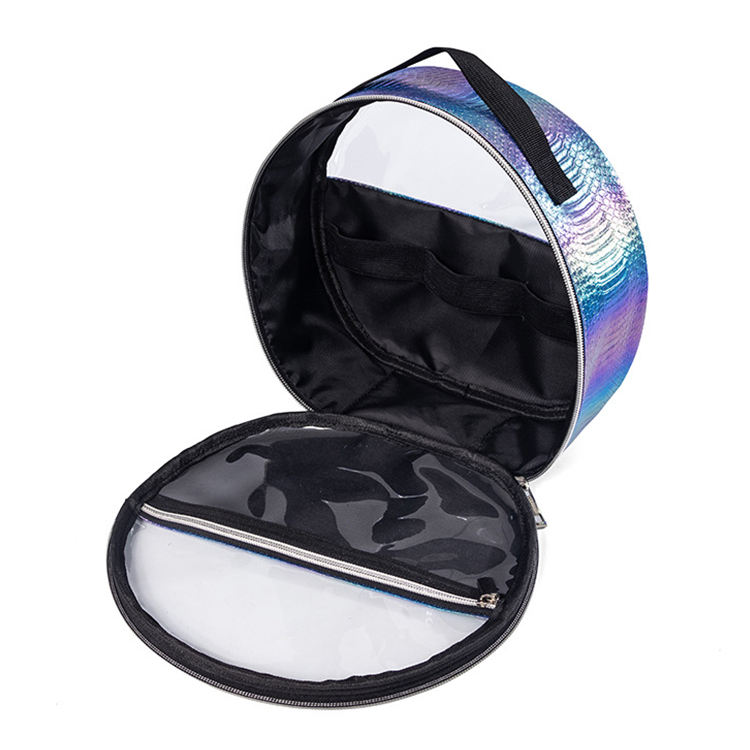 Personalisierte Reise-Make-up-Kosmetiktaschen PU-Waschbeutel-Kosmetik-Organisator-Tasche
