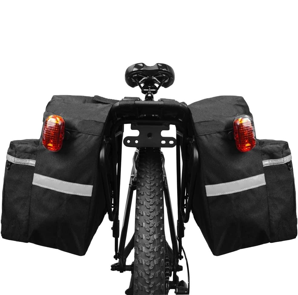 Hochwertige Fahrradtasche Fahrradsatteltasche Wasserdichte Fahrradtasche Gepäckträger Reisefahrradtasche