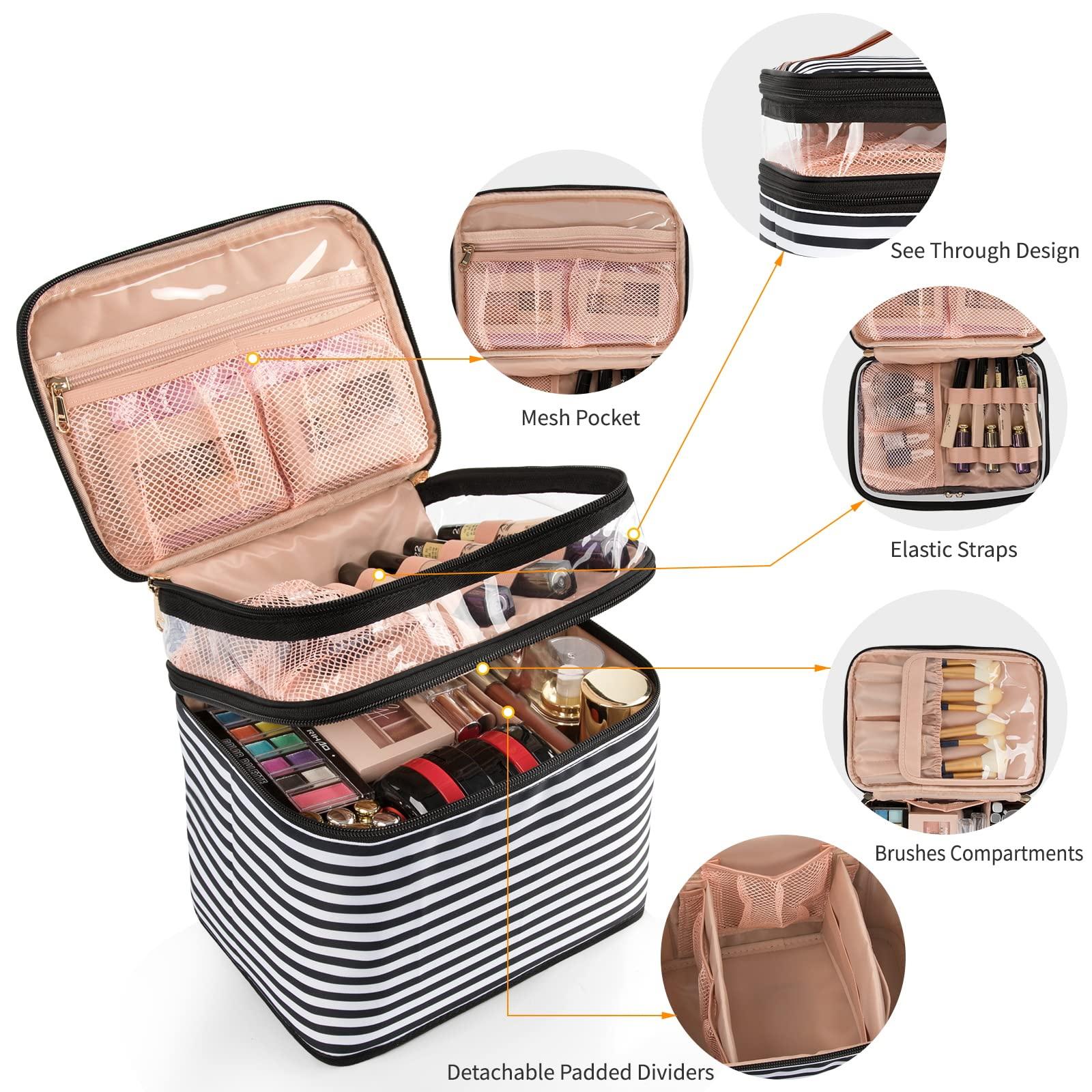 Reise-Multifunktions-Kosmetik-Aufbewahrungs-Organisator-Make-up-Tasche Große Kosmetiktaschen für Frauen