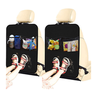 Autositzschutz Trittmatten 2er-Pack Autositzschutz für Auto-Rücksitz mit Organizer-Taschen Trittmatte Rücksitzschutz