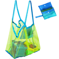 Netz-Strandtasche Spielzeugaufbewahrung Sandspielzeug-Organizer Muscheltaschen für Jungen und Mädchen Reisenetztasche