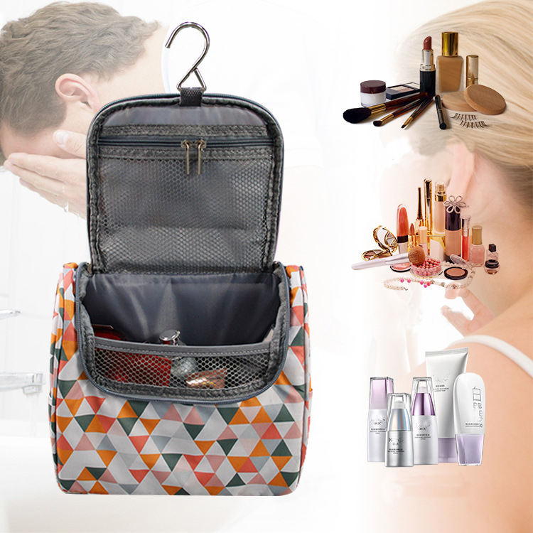 Wasserdichter Kosmetik-Organizer Reise-Make-up-Kosmetik-Kulturbeutel mit Haken zum Aufhängen