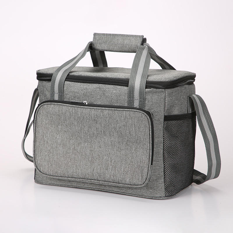 Wasserdichte, benutzerdefinierte Logo-Aluminiumfolie-Isolierung mit großem Fassungsvermögen, Reißverschlusstaschen, Kühltasche mit Griff