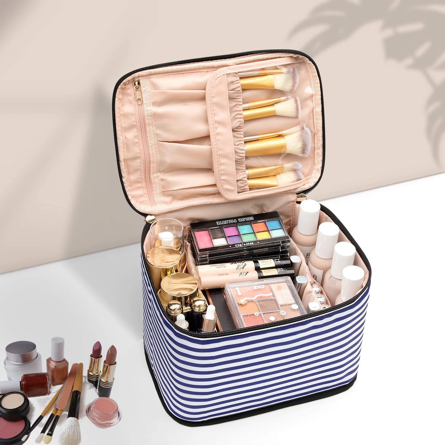 Multifunktionale Kosmetik-Aufbewahrungs-Organizer-Make-up-Tasche Große Reise-Kosmetiktaschen für Frauen