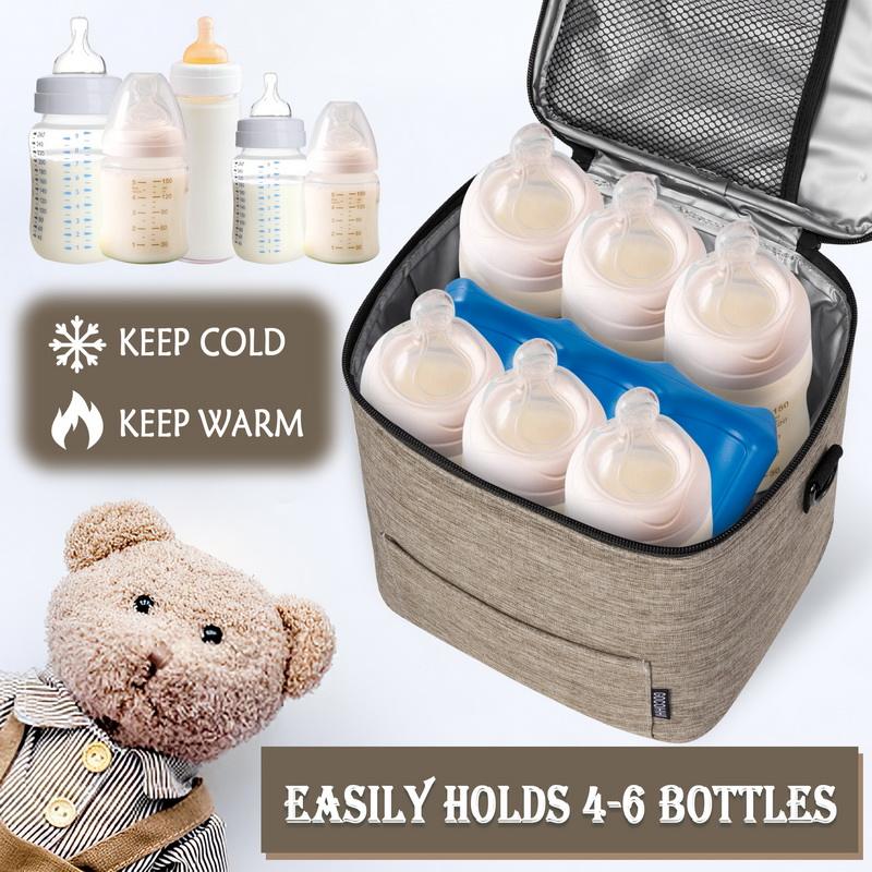 Tiermilch-Isoliertaschen mit großem Fassungsvermögen, benutzerdefinierte Kühltasche für stillende Mütter, Muttermilch, mit Eisbeutel