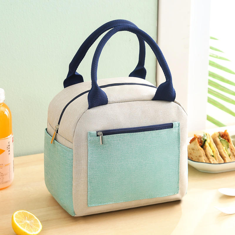 Best Welcome Fashion Isolierte Lunch Bag Aluminiumfolie Thermo-Eis-Kühltaschen für Schulkinder mit Griff