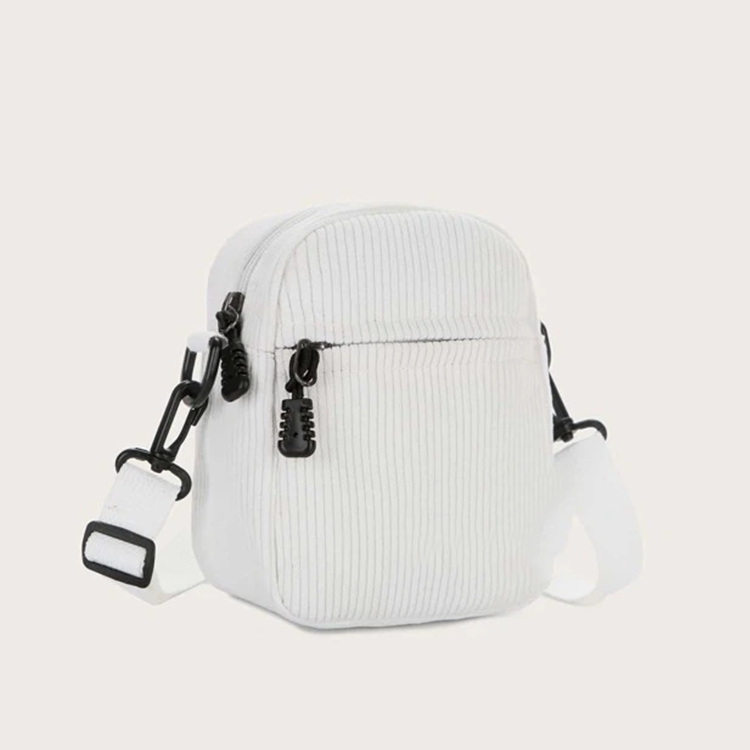 Kundenspezifische Cord-Schulter-Einkaufstasche Damen Crossbody-Schulter-Handtaschen Mini-Cord-Tasche