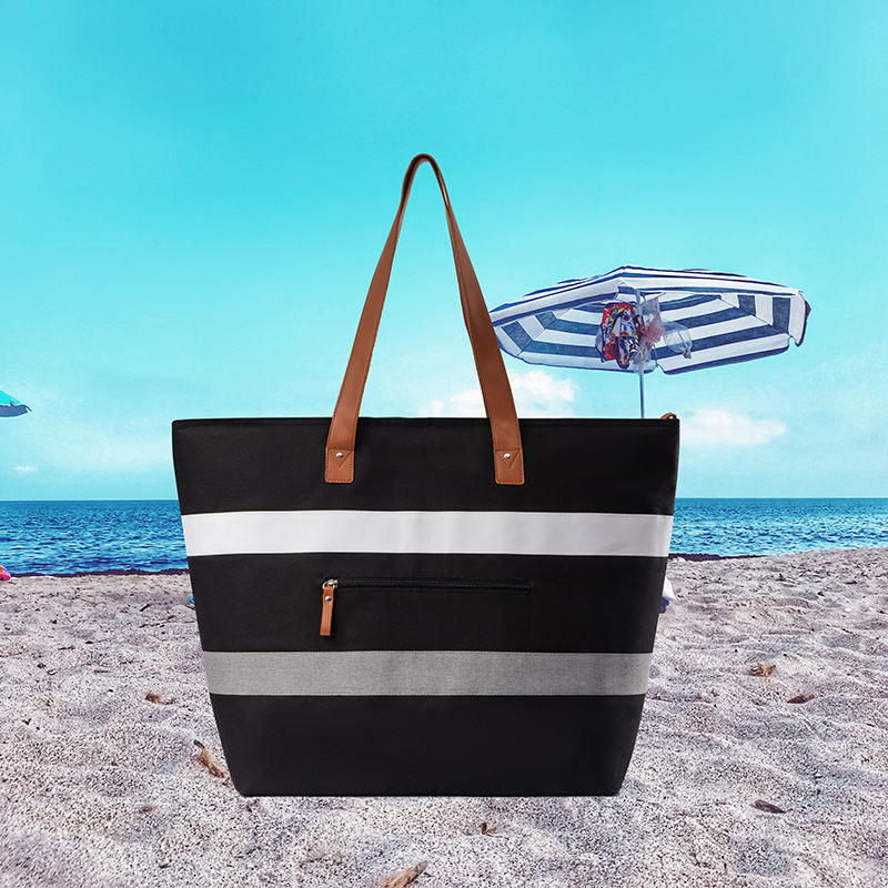 Großhandelsfrauen-Einkaufstasche-große Strand-Taschen-langlebige Einkaufstaschen mit gedrucktem Logo