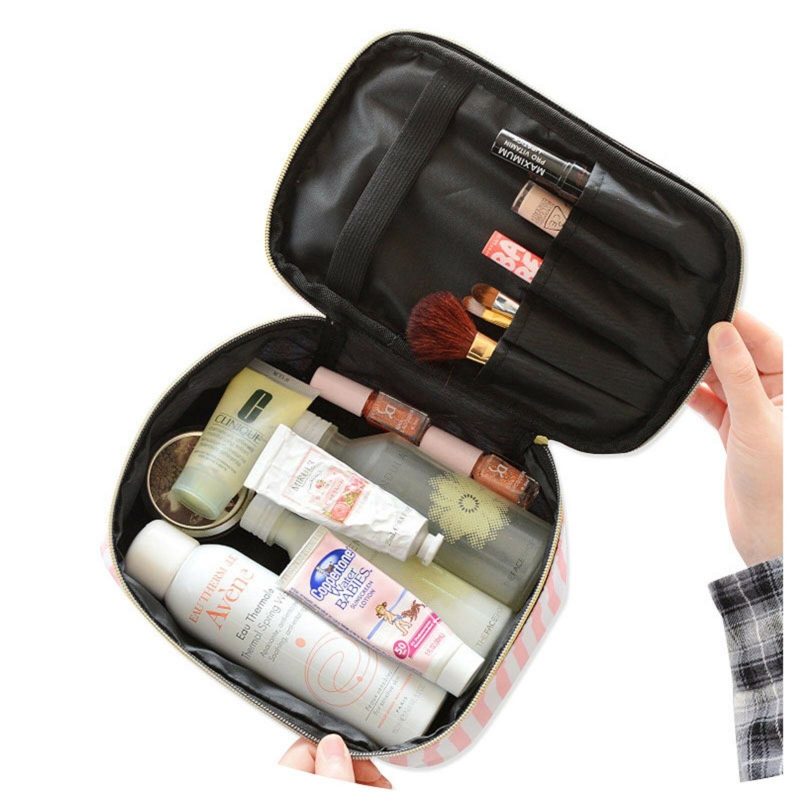 Kosmetiktaschen Reise-Organizer Kulturbeutel-Set Rosa Make-up-Aufbewahrung Hängetasche