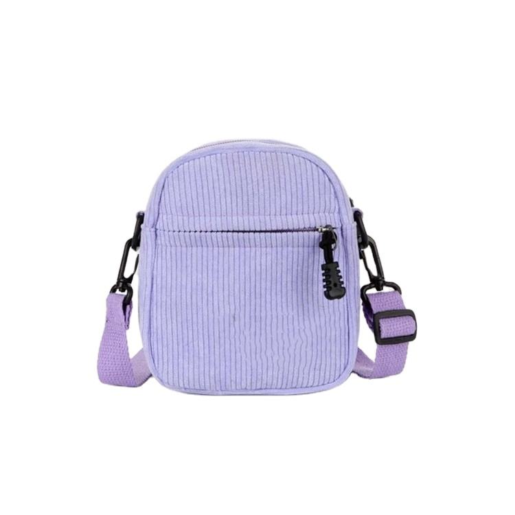 Kundenspezifische Cord-Schulter-Einkaufstasche Damen Crossbody-Schulter-Handtaschen Mini-Cord-Tasche