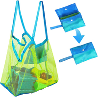 Große Netz-Strandtasche für Spielzeug, Sand-Away-Tasche für Kinder-Schwimmbad-Reisen