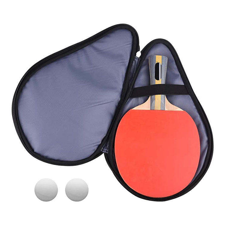 Sport-Tischtennisschläger-Tasche Wasserdichte Ping-Pong-Paddle-Schlägertasche mit Balltasche