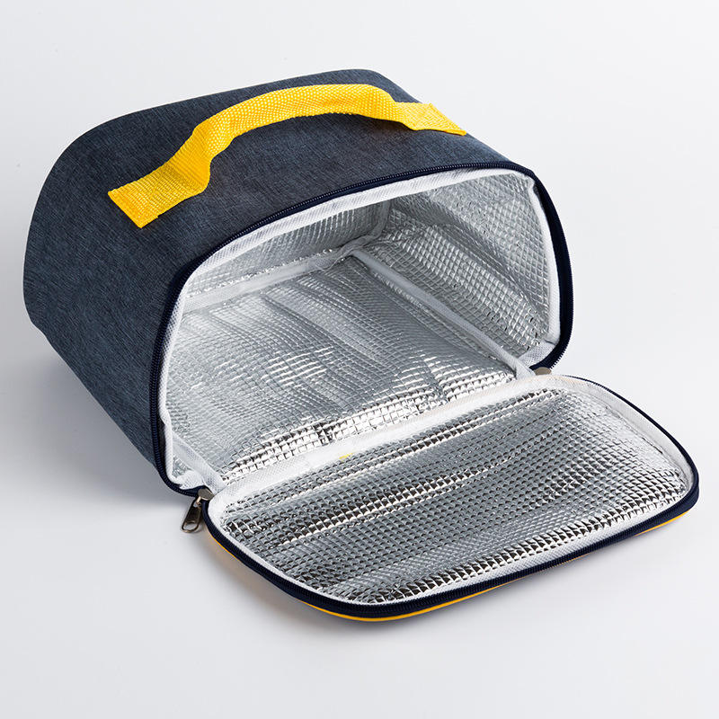 Mode Auslaufsichere Isolierte Kinder Lunchpaket Aluminiumfolie Frauen Thermische Eiskühltasche Mit Griff Für Schulkinder