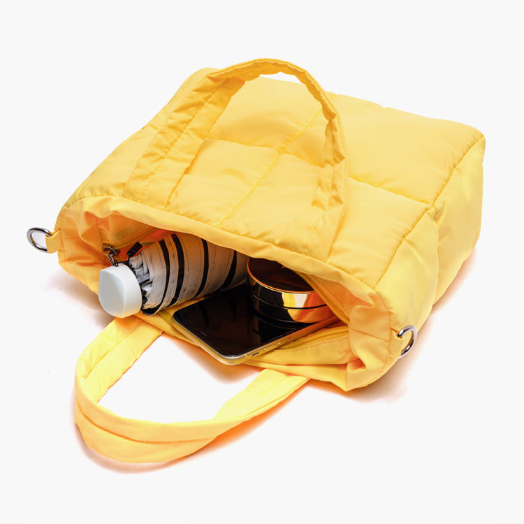 leichte, weich gepolsterte Handtaschen-Einkaufstasche leichte, gesteppte, bauschige Nylon-Einkaufstasche für Damen