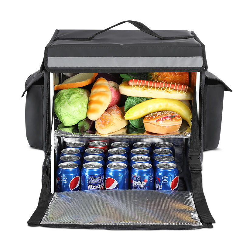 Neue, übergroße Kühltasche, isolierte Einkaufsreise-Wärmeisoliertasche, auslaufisolierte, kühlere Lunchkorbtasche