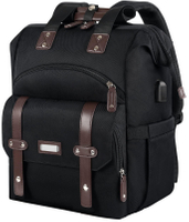 15,6 Zoll großer USB-Ladeanschluss, wasserabweisender Krankenschwester-Laptop-Rucksack für Damen, RFID-Diebstahlsicherung, Arbeitsrucksack