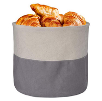 Kundenspezifischer langlebiger wiederverwendbarer runder Brotbeutelhalter aus Baumwolle Eco Reycled Canvas Brotkorb Aufbewahrungstasche für Brot